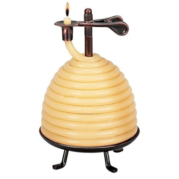 Eclipse 50-Hour Beehive Candle Eco-friendly Natural Beeswax with Cotton Wick - Picture 1 of 6